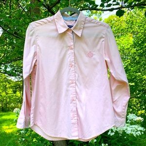 Liz Claiborne light pink button down shirt